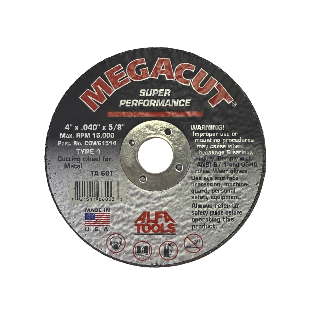 4" x .045" x 5/8" Type 1 Angle Grinder Cut-Off Wheel – Super Thin