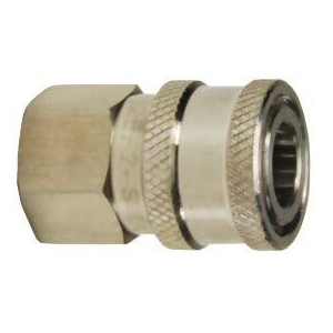 E-Series Hydraulic Straight Through Female Threaded Coupler