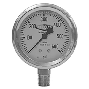 Liquid Filled Lower Mount Stainless Case Gauge
