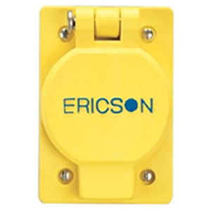 Single Flip Lid - Female - Receptacle with FS Coverplate