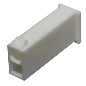 Mini-Fit Jr. Plug Housing, Dual Row, 2 Circuits, UL 94V-0