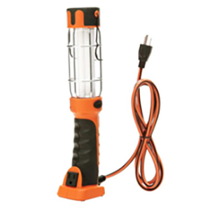 Handheld Fluorescent Light with Outlet