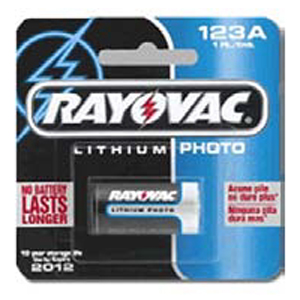 Rayovac® 123A Lithium Battery
