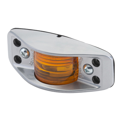 Die-Cast Aluminum Clearance Marker Light - Flat Back