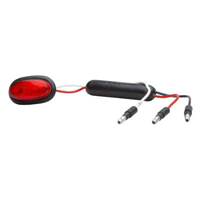 Dual Intensity MicroNova® LED Clearance Marker Light - Red Slim-Line with Grommet