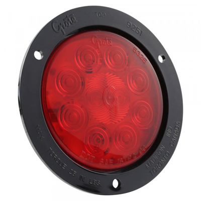 SuperNova® 4" 10-Diode Pattern LED Stop Tail Turn Light - Theft-Resistant Flange
