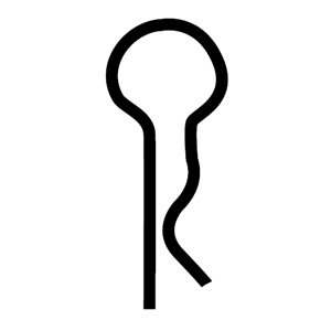 Plated Hitch Pin Clip