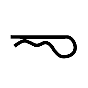 Plated Hitch Pin Clip