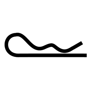 Plated Hitch Pin Clip