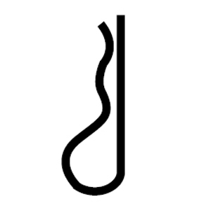 Plated Hitch Pin Clip