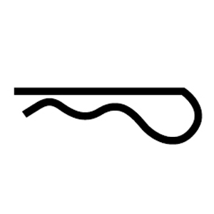 Plated Hitch Pin Clip