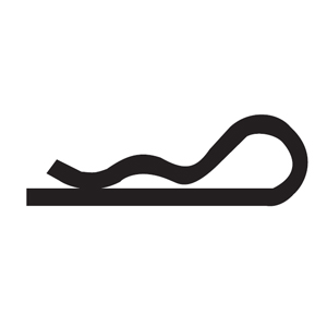 Plated Hitch Pin Clip