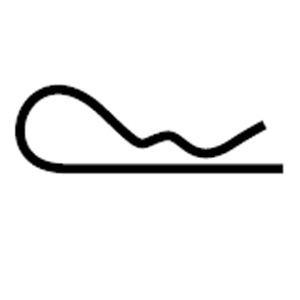 Plated Hitch Pin Clip