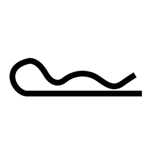 Plated Hitch Pin Clip