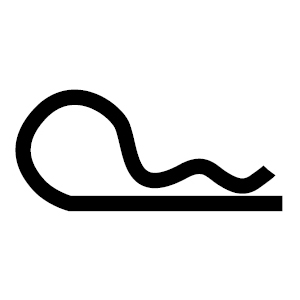 Plated Hitch Pin Clip