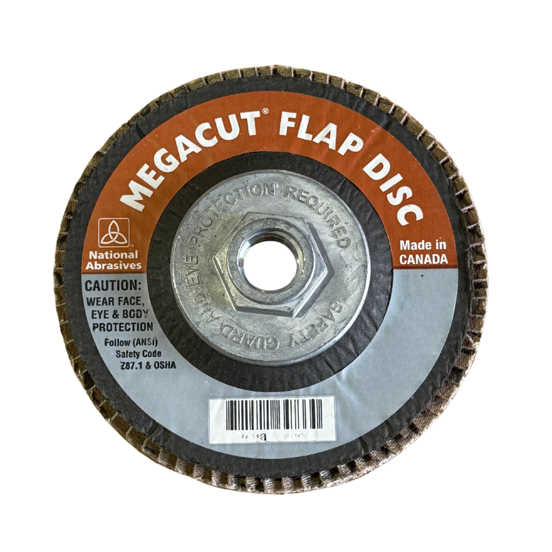 Flap Disc – Type 27, Zirconia, 4-1/2" x 5/8"-11 Threaded Arbor, 40 Grit