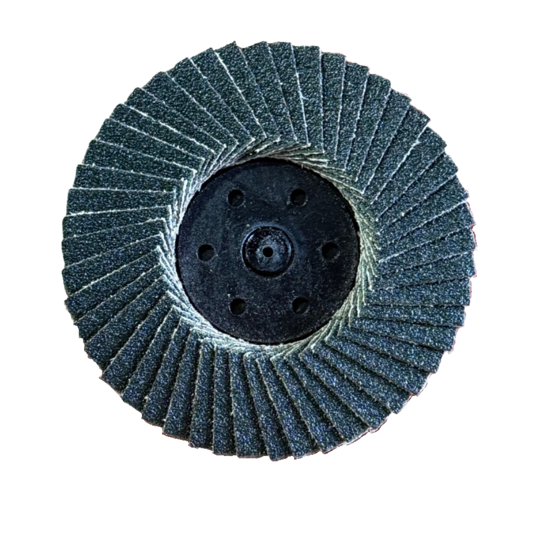 Mini Flap Disc – 2" Type R, 40 Grit Zirconia Quick-Change