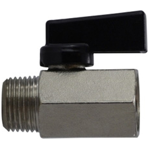 Mini Ball Valve - Male X Female - Flag Handle