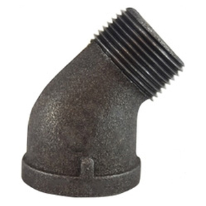 Black Pipe 45° Street Elbow