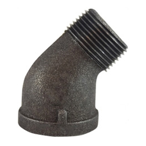 Black Pipe 45° Street Elbow