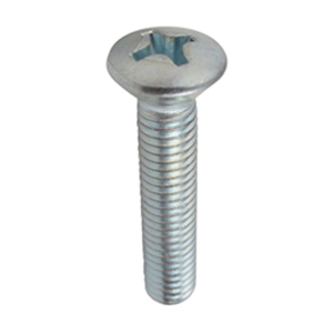 Oval Head Phillips Machine Screw - Stainless Steel