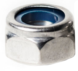 DIN 985 Metric Hex Lock Nut with Nylon Insert - Stainless Steel