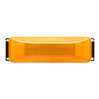 Optronics® MC65AB Yellow Thinline Sealed Marker Light in A65PB Self Grounding Bracket and Single Wire Pigtail Kit
