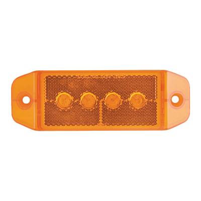 Optronics® Yellow Marker/Clearance Light With Reflex - MC70 Series