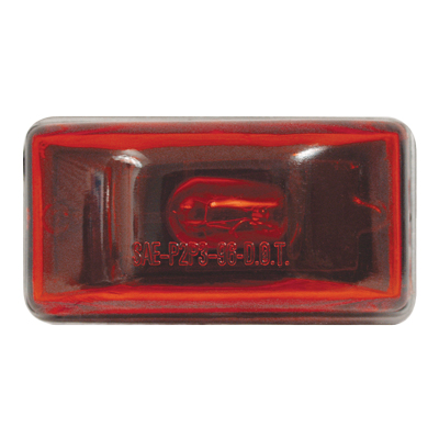 Optronics® Red Marker/Clearance Light With Stainless Steel Base
