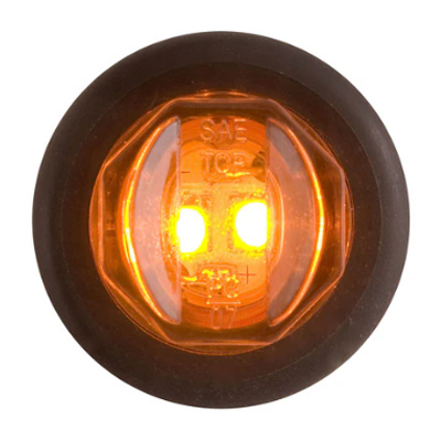 Optronics® Yellow PC Rated Marker/Clearance Light With A11GB Grommet - MCL11 Series