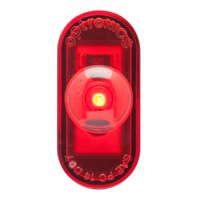 Optronics® LED Red PC Rated Marker/Clearance Light - .180" Male Bullet - MCL290 Series