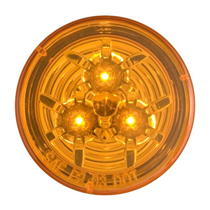 Optronics® Micro-Flex™ 2-1/2" Round Amber Clearance or Marker Light