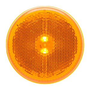Optronics® Yellow 2.5" Marker/Clearance Light With Reflex