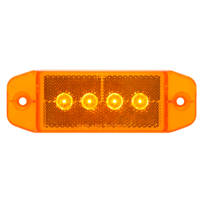 Optronics® LED Yellow Marker/Clearance Light With Reflex - MCL76 Series