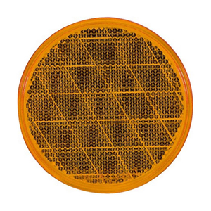 Optronics® Round Yellow Self Adhesive Reflector - RE21/37 Series