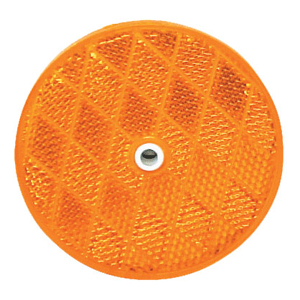 Optronics® Round Yellow Center-Mount Reflector - RE 13/35 Series