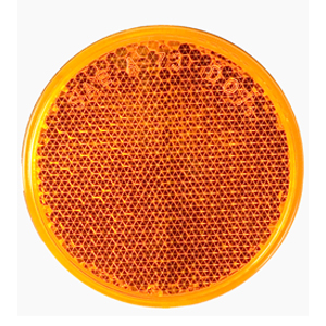 Optronics® Round Yellow Self Adhesive Reflector - RE21/37 Series