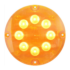Optronics® LED 7" Round Yellow Warning Lamp