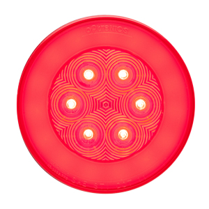 GloLight LED 4" Round Red Stop/Turn/Tail Light