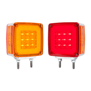 GloLight LED Square Dual Face - Pedestal Mount Light - Passenger Side