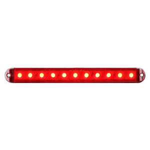 Optronics® LED Red Thinline Stop/Turn/Tail Light With Built-In Reflex, Hard Wired