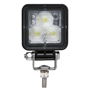 Opti-Brite™ Square LED Work Light - Flood Beam, Black Housing
