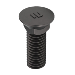 Plow Bolt, Grade 8, #3 Head, Plain Finish