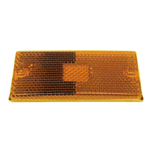Peterson® Amber Replacement Lens for 125 Clearance/Side Marker Light With Reflex