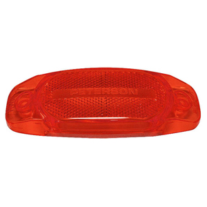 Peterson® Red Replacement Lens for 130 Hard-Hat Clearance/Side Marker Light With Reflex