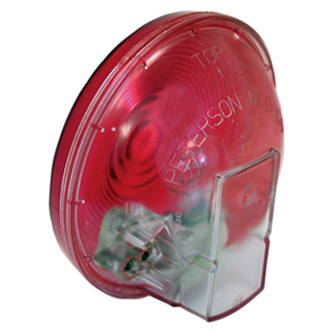Peterson® Sealed Round Red 4" Stop/Turn/Tail Light with Clear Rear Housing
