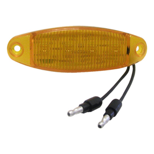 Peterson® LED Amber Clearance/Side Marker Light with Two .180 Bullet Terminals