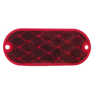 Peterson® Red Oblong Reflector - Quick Mount