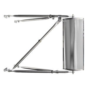 Peterson® Pillow-Back Mirror Assembly, Stainless Steel