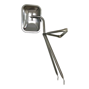 Peterson® Universal Swing-Away Mirror, Stainless Steel